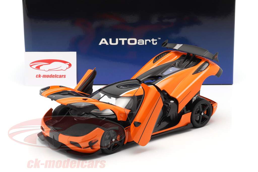 Koenigsegg Agera RS 建设年份 2015 橙子 / 碳 1:18 AUTOart