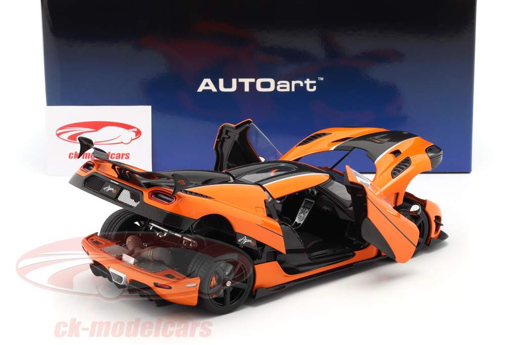 Koenigsegg Agera RS Año de construcción 2015 naranja / carbón 1:18 AUTOart