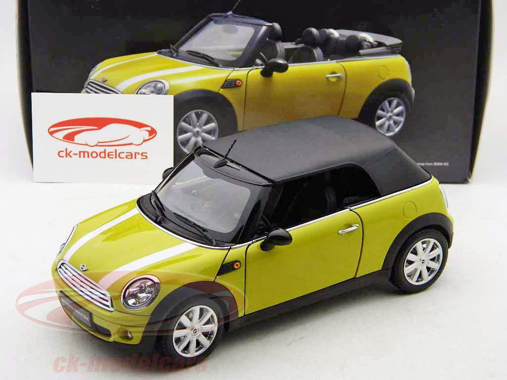 Mini Cooper Cabriolet construction 2009 jaune / jaune Kyosho 1:18
