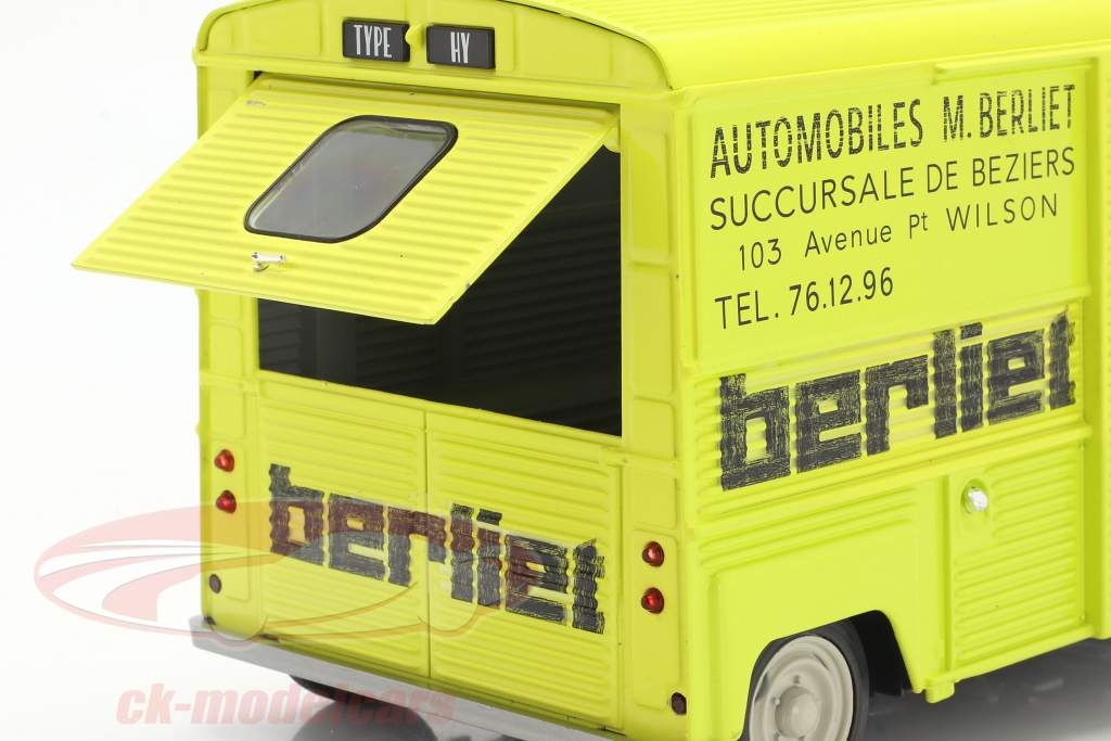 Citroen Type H Berliet Service 建设年份 1969 黄色的 1:18 Solido