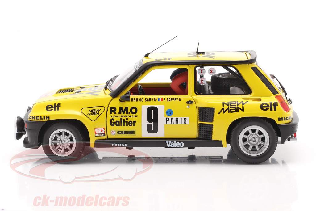 Renault 5 Turbo #9 5. plads Rallye Monte Carlo 1982 Saby, Sappey 1:18 Solido