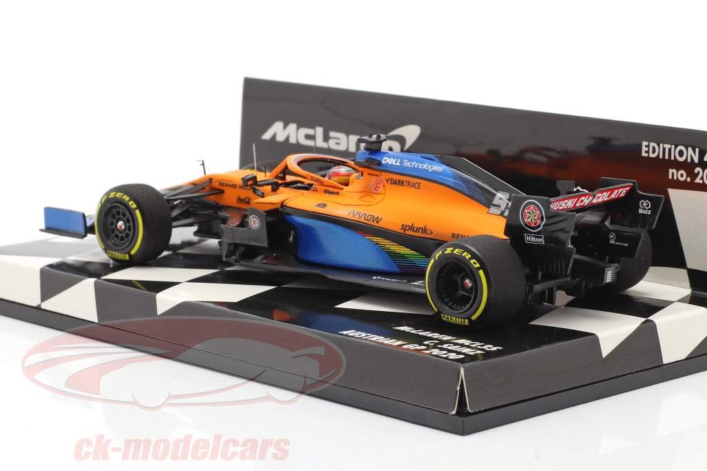 C. Sainz jr. McLaren MCL35 #55 5th Austrian GP formula 1 2020 1:43 Minichamps