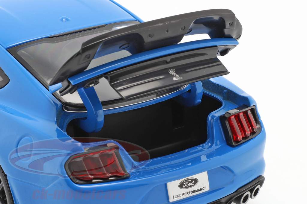 Ford Mustang Shelby GT500 Ano de construção 2020 azul 1:18 Maisto