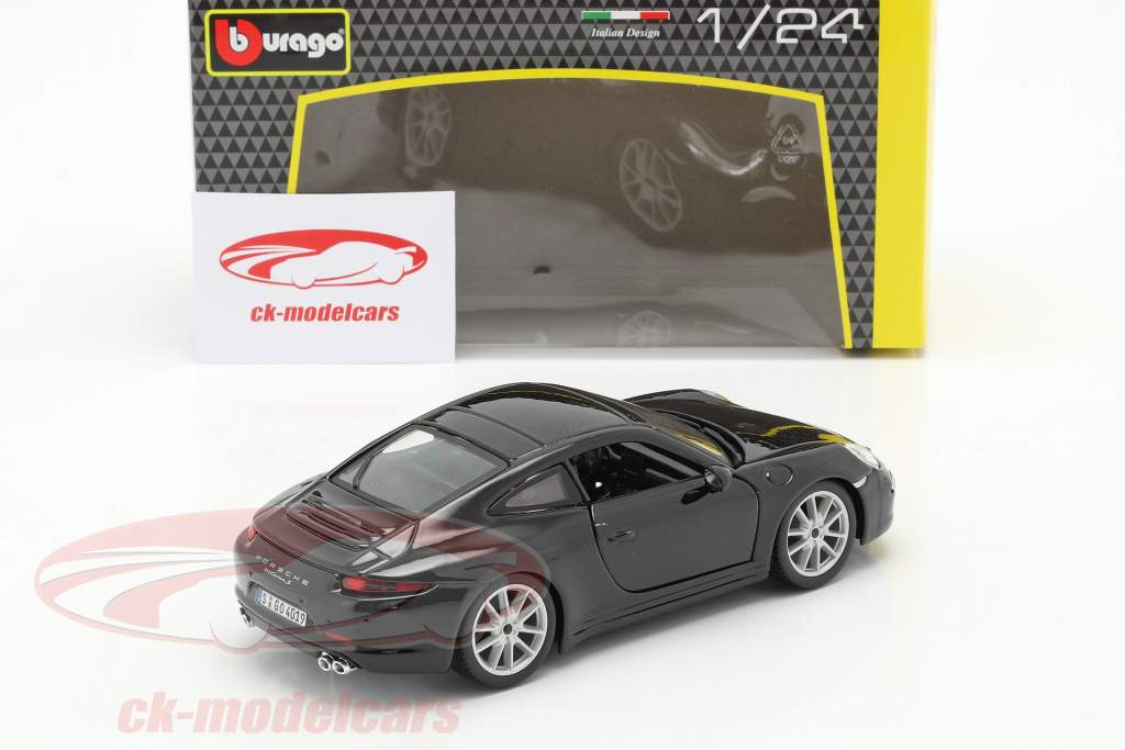 Porsche 911 (991) Carrera S Année de construction 2013 noir 1:24 Bburago