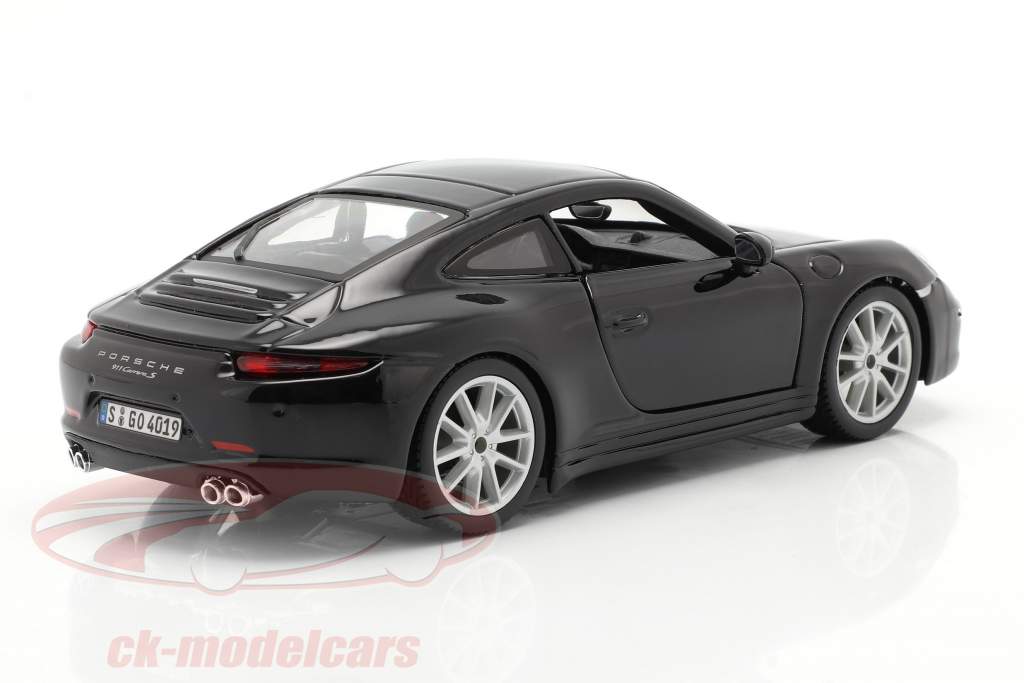 Porsche 911 (991) Carrera S Année de construction 2013 noir 1:24 Bburago