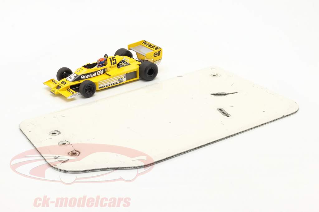 original Ala trasera Placa final fórmula Renault 2.0 / ca. 26 x 48 cm