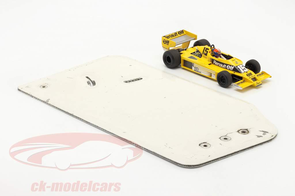 original Ala trasera Placa final fórmula Renault 2.0 / ca. 26 x 48 cm