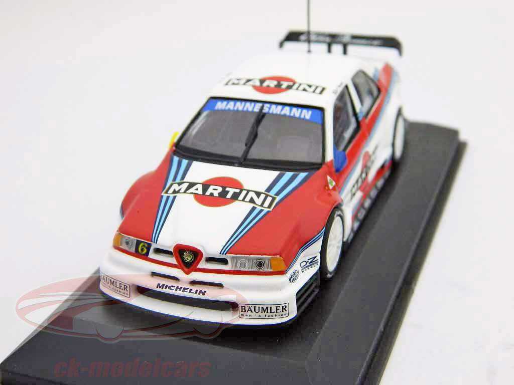A. Nannini Alfa Romeo 155 V6 TI ITC hold Martini Racing 1:43 Minichamps