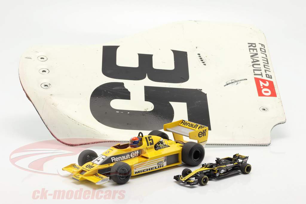 original Ala trasera Placa final #35 fórmula Renault 2.0 / ca. 36 x 47 cm