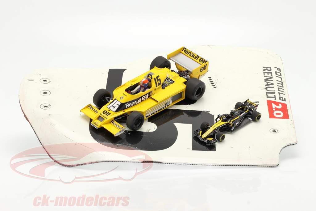 original Ala trasera Placa final #35 fórmula Renault 2.0 / ca. 36 x 47 cm