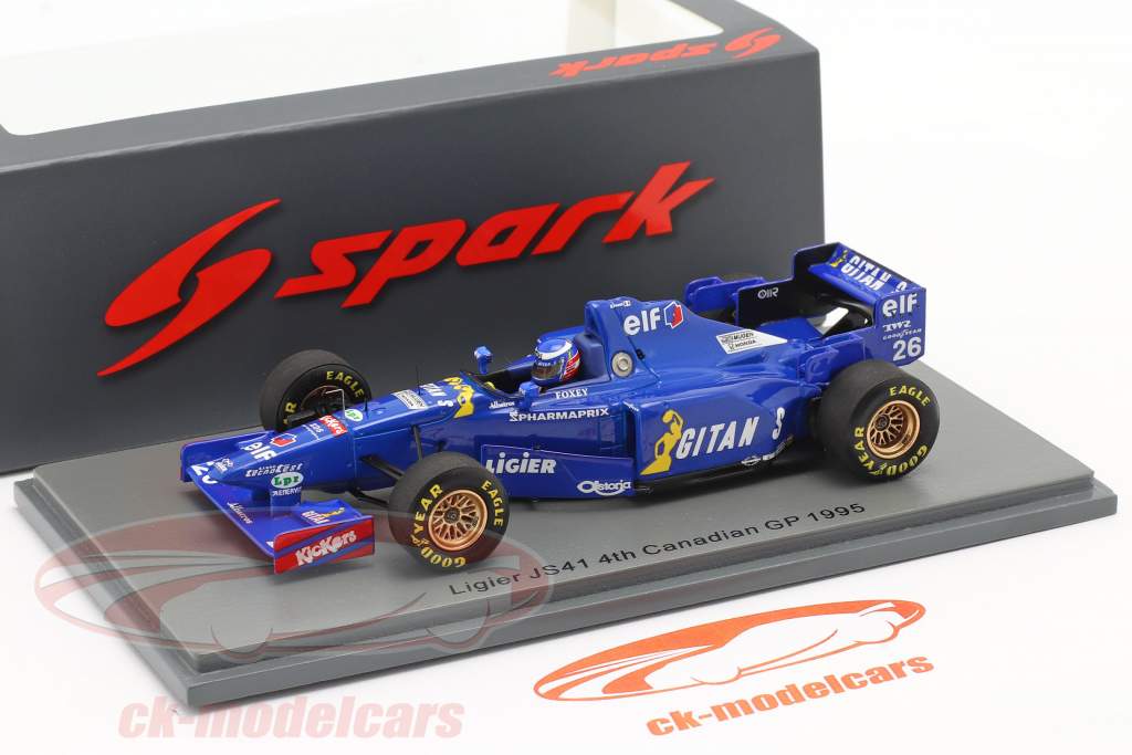 Olivier Panis Ligier JS41 #26 4. plads Canadisk GP formel 1 1995 1:43 Spark