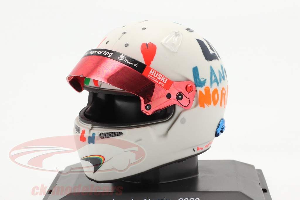 Lando Norris McLaren F1 Team #4 5th British GP formula 1 2020 helmet 1:5 Spark