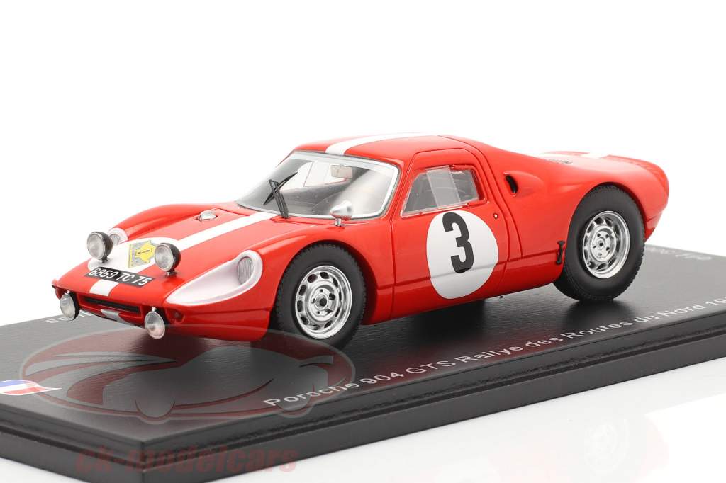 Porsche 904 Carrera GTS #3 Rallye des Routes du Nord 1967 1:43 Spark