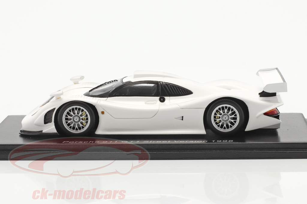 Porsche 911 GT1 Street Version 1998 weiß 1:43 Spark