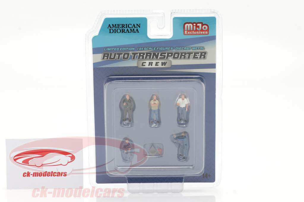 Auto Transporter Crew Figuur set 1:64 American Diorama