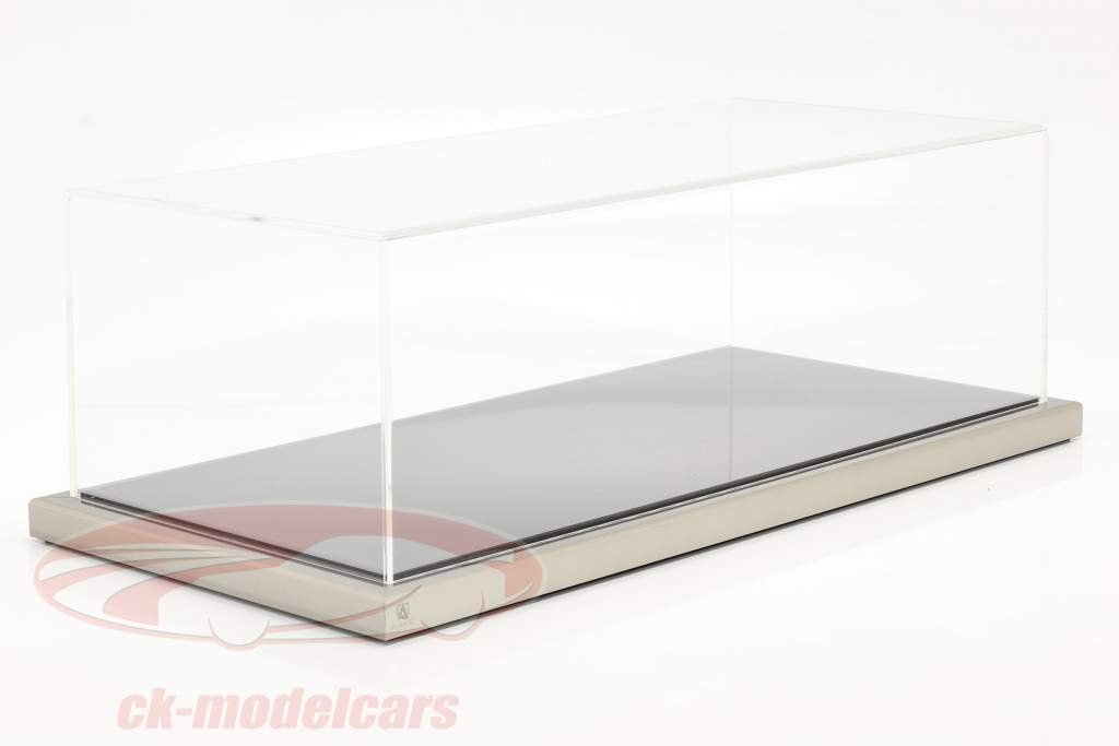 高品質 アクリル ショーケース Dieppe と アクリル/メタルベース 黒 / 銀 1:12 Atlantic