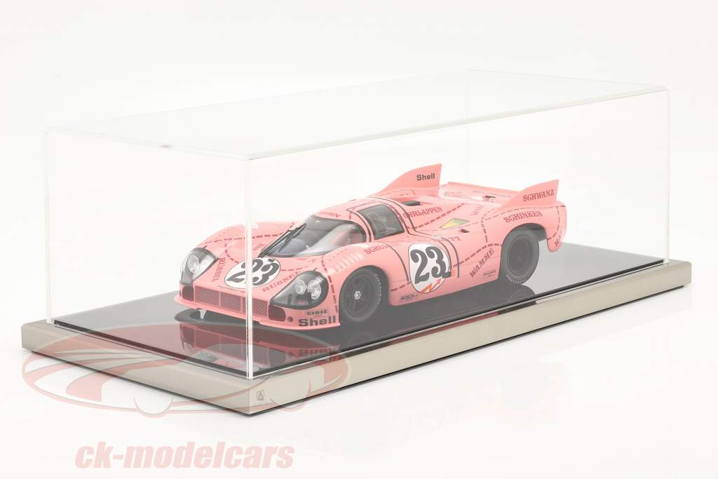 高品質 アクリル ショーケース Dieppe と アクリル/メタルベース 黒 / 銀 1:12 Atlantic