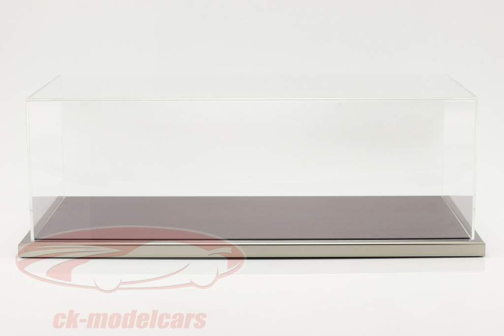 Alta qualità acrilico vetrina Goodwood Con Base in legno / metallo mogano / argento 1:8 Atlantic