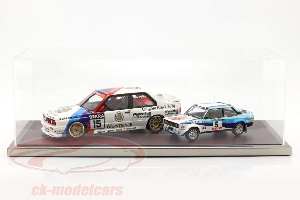 Alta qualità acrilico vetrina Goodwood Con Base in legno / metallo mogano / argento 1:8 Atlantic