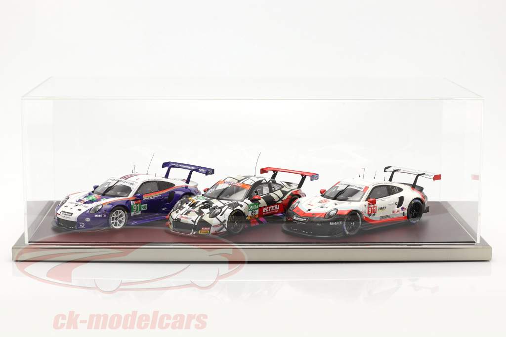 Alta qualità acrilico vetrina Goodwood Con Base in legno / metallo mogano / argento 1:8 Atlantic