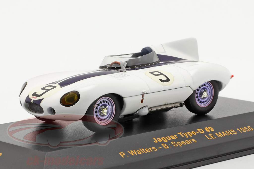 Jaguar Type-D #9 LeMans 1955 Walters, Spears 1:43 Ixo