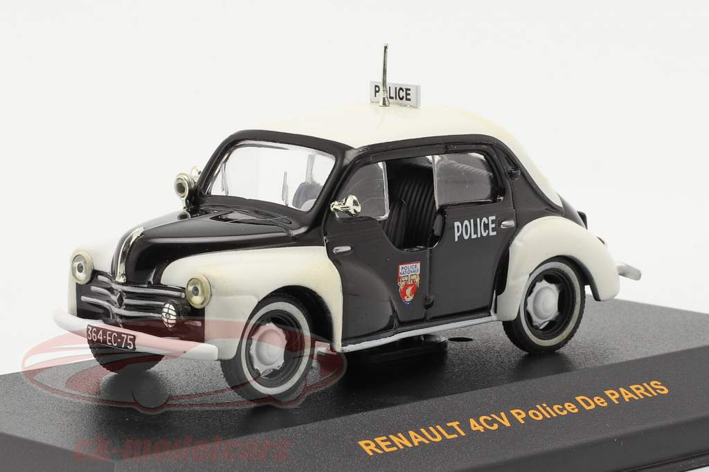 Renault 4CV Polizei Paris schwarz / weiß 1:43 Ixo