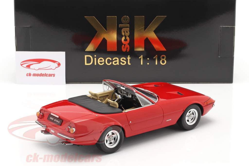 Ferrari 365 GTB/4 Daytona Conversível Series 2 1971 vermelho 1:18 KK-Scale