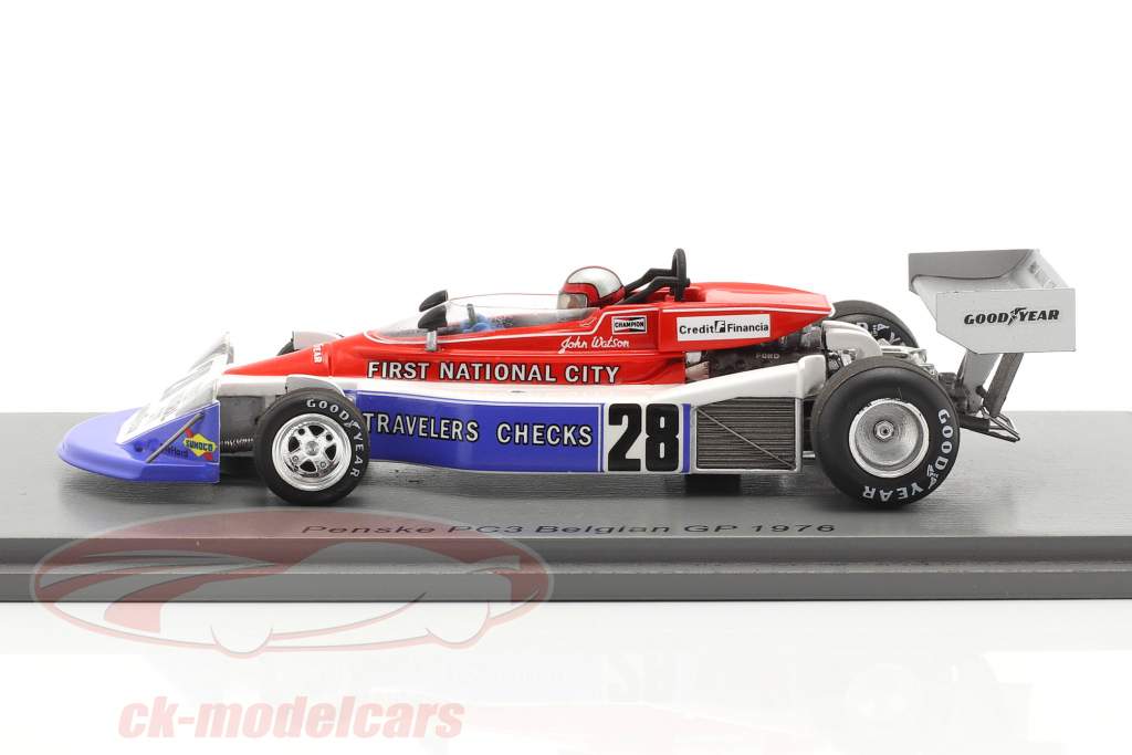 John Watson Penske PC3 #28 7 ° belga GP formula 1 1976 1:43 Spark
