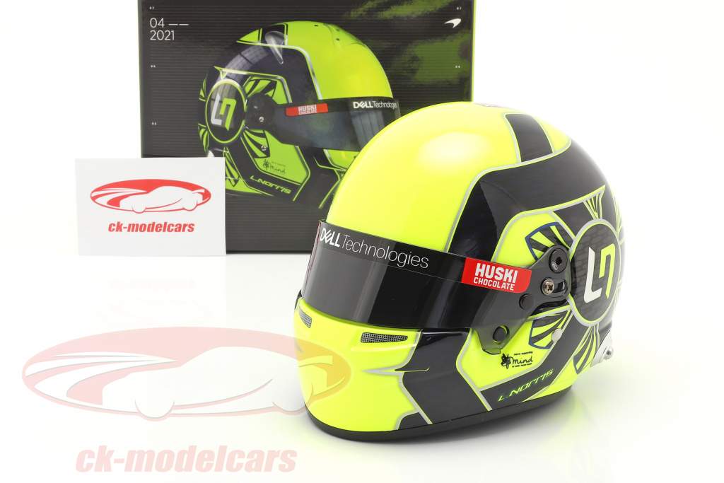 Lando Norris #4 McLaren F1 Team formule 1 2021 casque 1:2 Bell