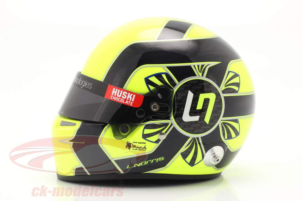 Lando Norris #4 McLaren F1 Team Formel 1 2021 Helm 1:2 Bell