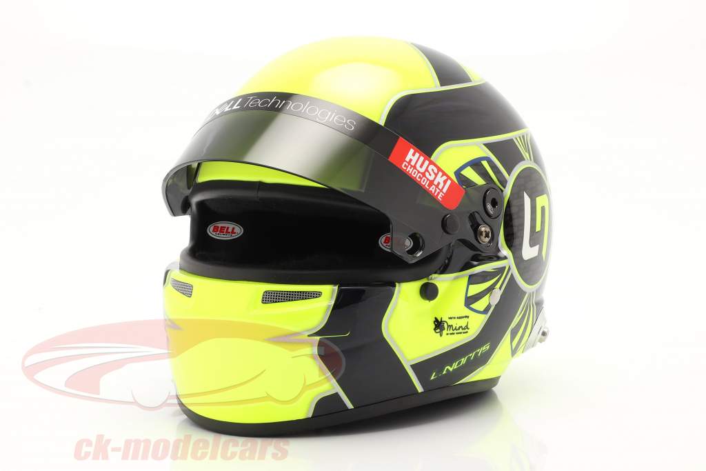 Lando Norris #4 McLaren F1 Team formule 1 2021 casque 1:2 Bell