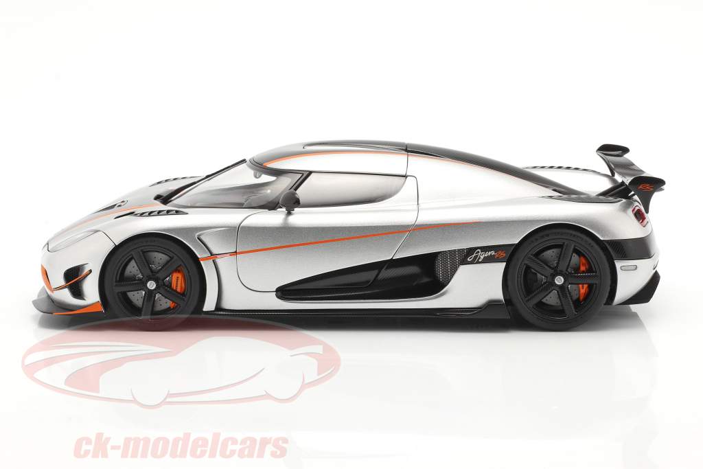 Koenigsegg Agera RS Anno di costruzione 2015 argento / carbonio 1:18 AUTOart