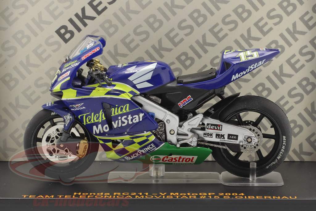 S. Gibernau Honda RC211-V #15 Moto GP 2004 1:24 Ixo