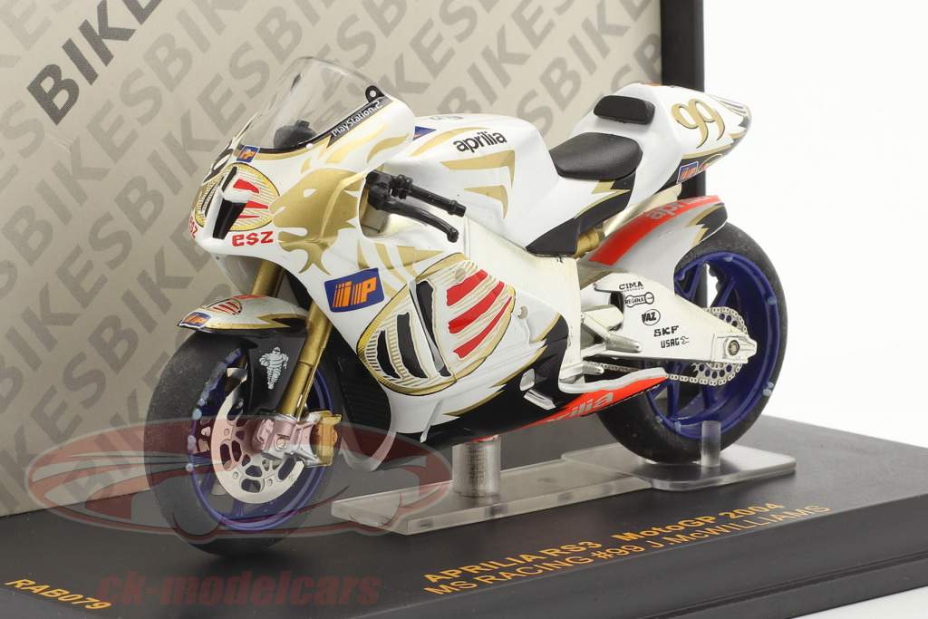 Jeremy McWilliams Aprilia RS3 #99 Moto GP 2004 1:24 Ixo