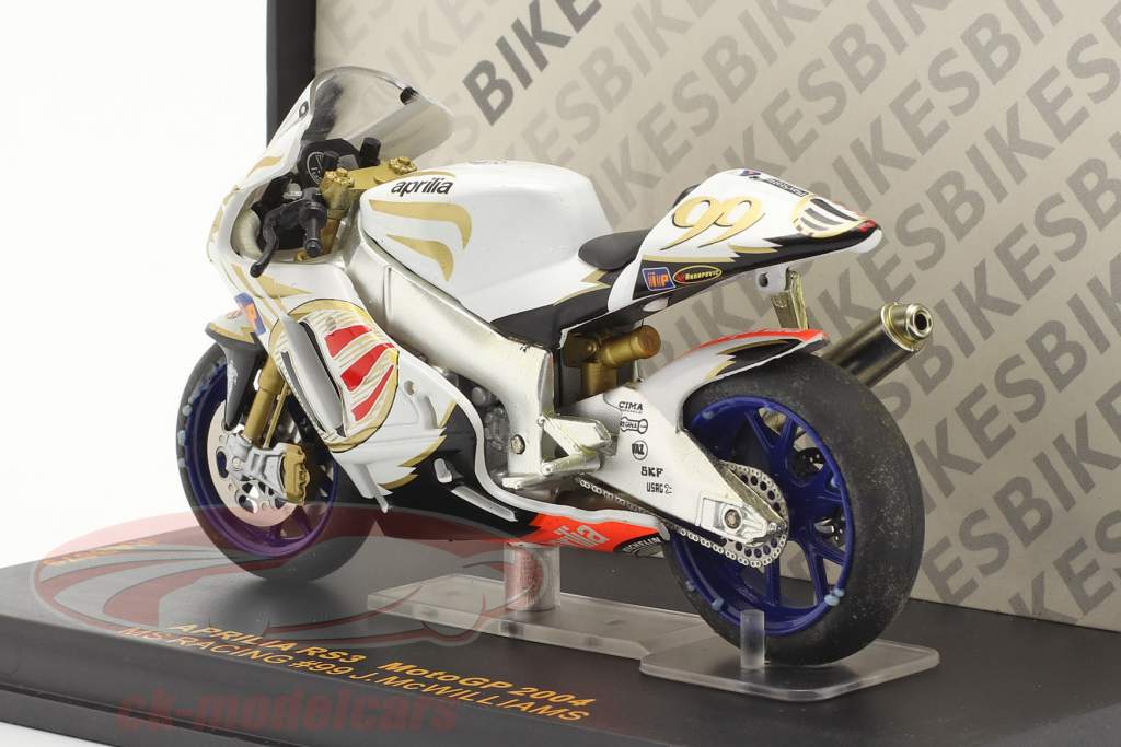 Jeremy McWilliams Aprilia RS3 #99 Moto GP 2004 1:24 Ixo