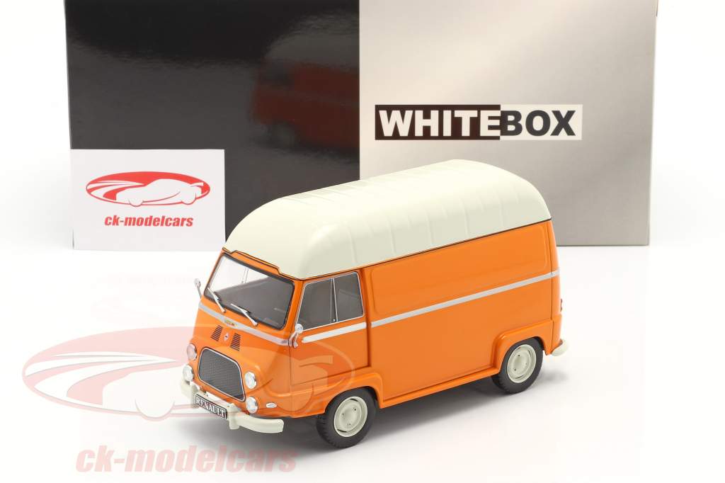 Renault Estafette Van Orange / blanc 1:24 WhiteBox