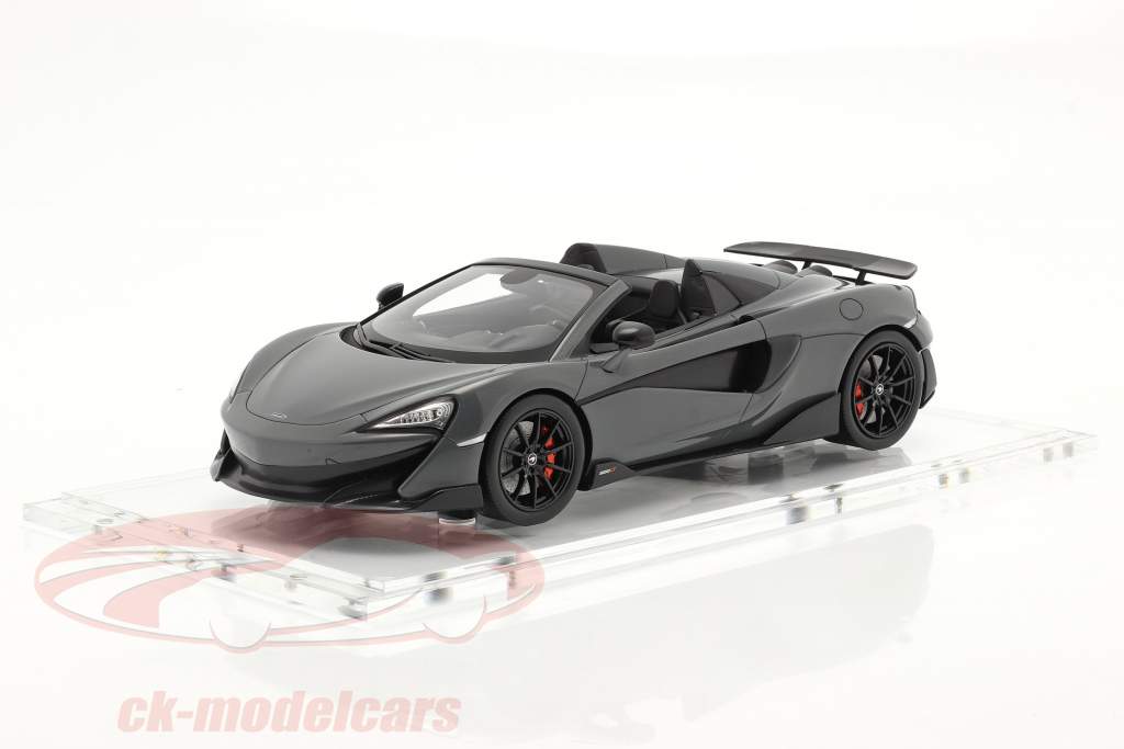 McLaren 600LT Spider Ano de construção 2019 chicane cinza Com Mostruário 1:18 Spark