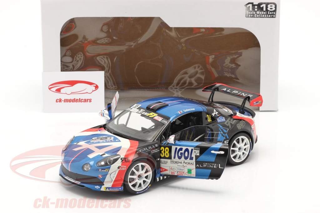 Alpine A110 R-GT #38 Rallye Du Mont Blanc 2020 Delecour, Guigonnet 1:18 Solido