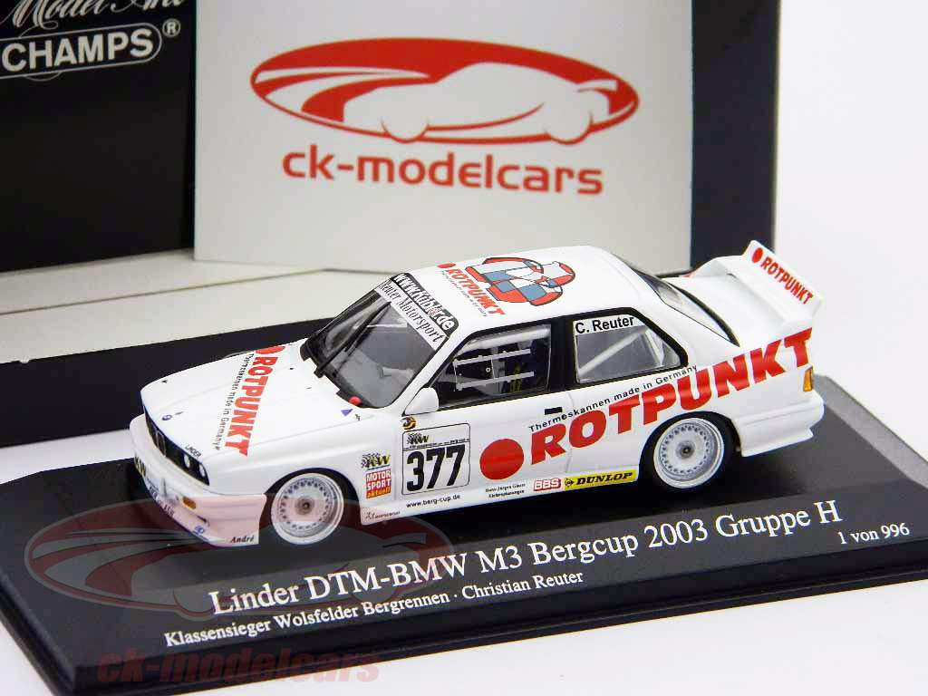 C. Reuter BMW M3 #377 Klassensieger Wolsfelder Bergrennen 2003 1:43 Minichamps