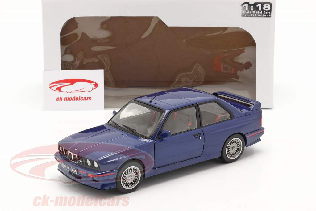 BMW M3 (E30) Coupe Byggeår 1990 Mauritius blå 1:18 Solido