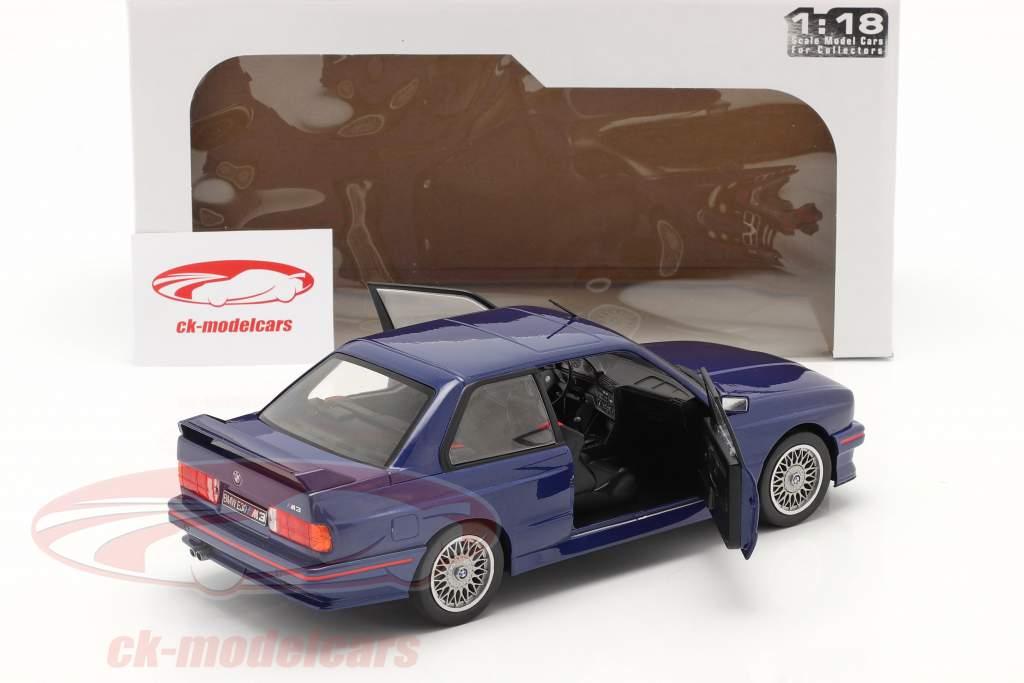 BMW M3 (E30) Coupe Byggeår 1990 Mauritius blå 1:18 Solido