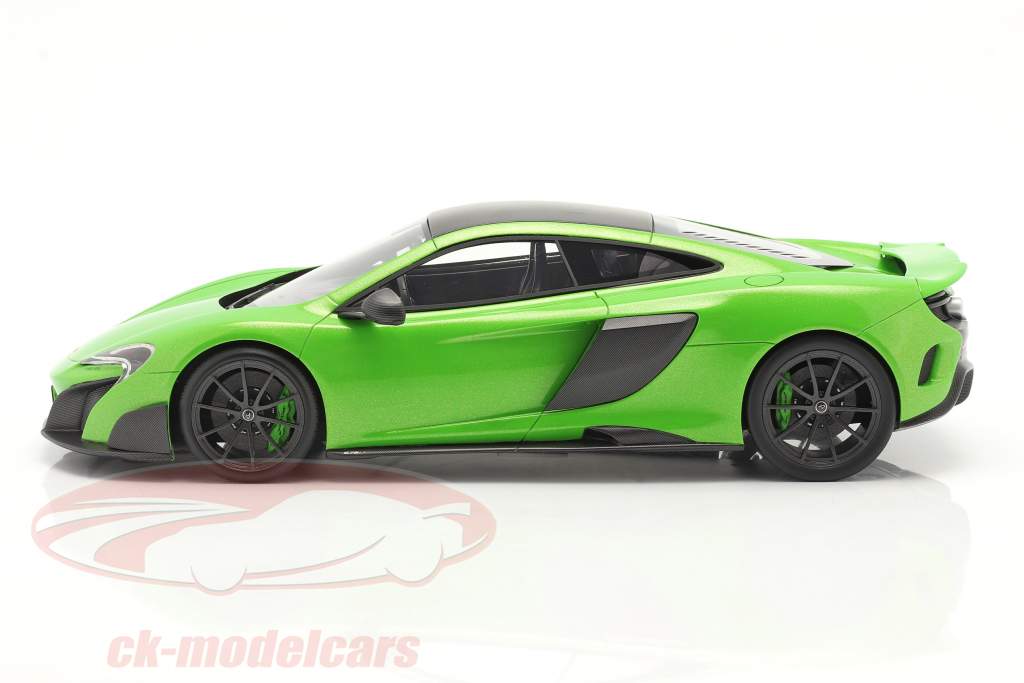 McLaren 675LT Año de construcción 2015 napier verde 1:18 TrueScale