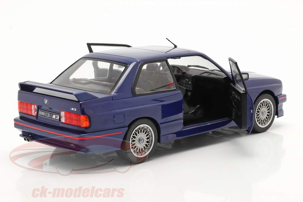 BMW M3 (E30) Coupe year 1990 mauritius blue 1:18 Solido