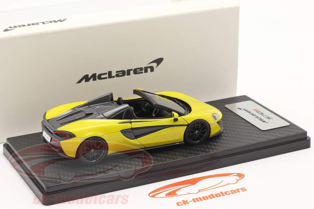 McLaren 570S Spider Année de construction 2017 sicilian jaune 1:43 TrueScale