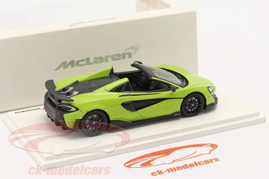 McLaren 600LT Spider Bouwjaar 2019 lime groen 1:43 TrueScale