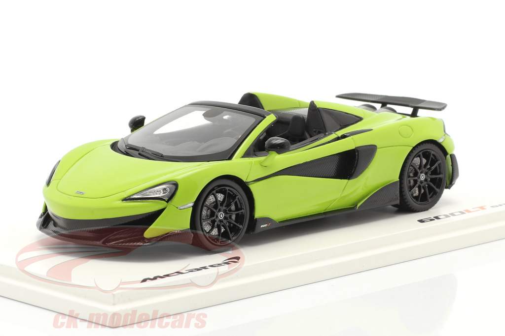 McLaren 600LT Spider Bouwjaar 2019 lime groen 1:43 TrueScale