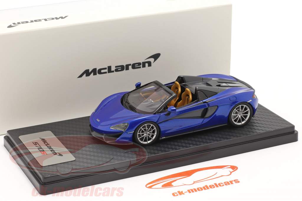 McLaren 570S Spider Byggeår 2017 vega blå 1:43 TrueScale