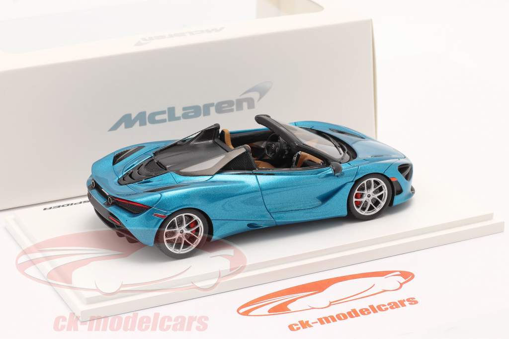 McLaren 720S Spider 建設年 2019 belize 青 1:43 TrueScale