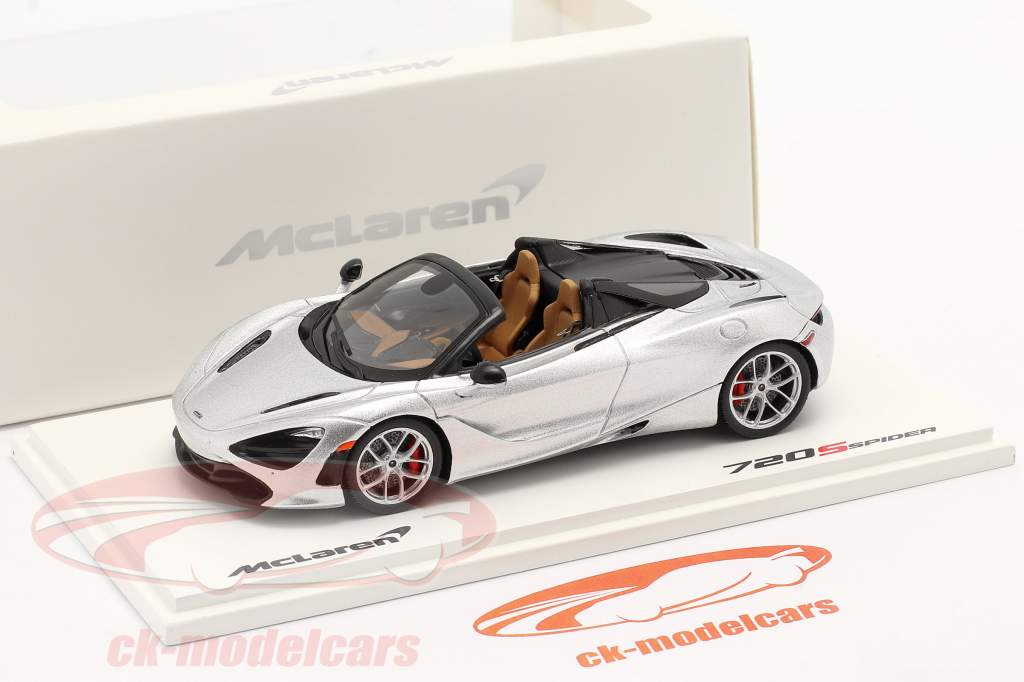 McLaren 720S Spider Ano de construção 2019 supernova prata 1:43 Spark