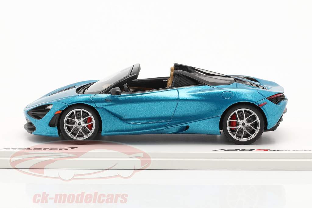 McLaren 720S Spider 建設年 2019 belize 青 1:43 TrueScale